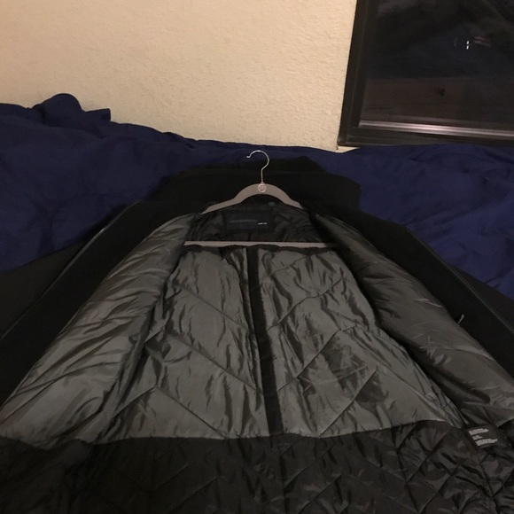 Black double zipper coat - Picture 2 of 3